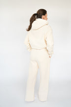 MoNa The Label oversized beige wide-leg pants in 100% organic cotton, view 5