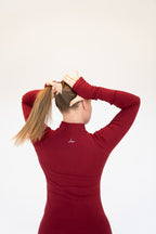 Lavoréa Training Jacket with Pockets in Burgundy, organic cotton, photo 4 of 5