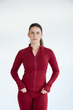 Lavoréa Training Jacket with Pockets in organic cotton, full length view