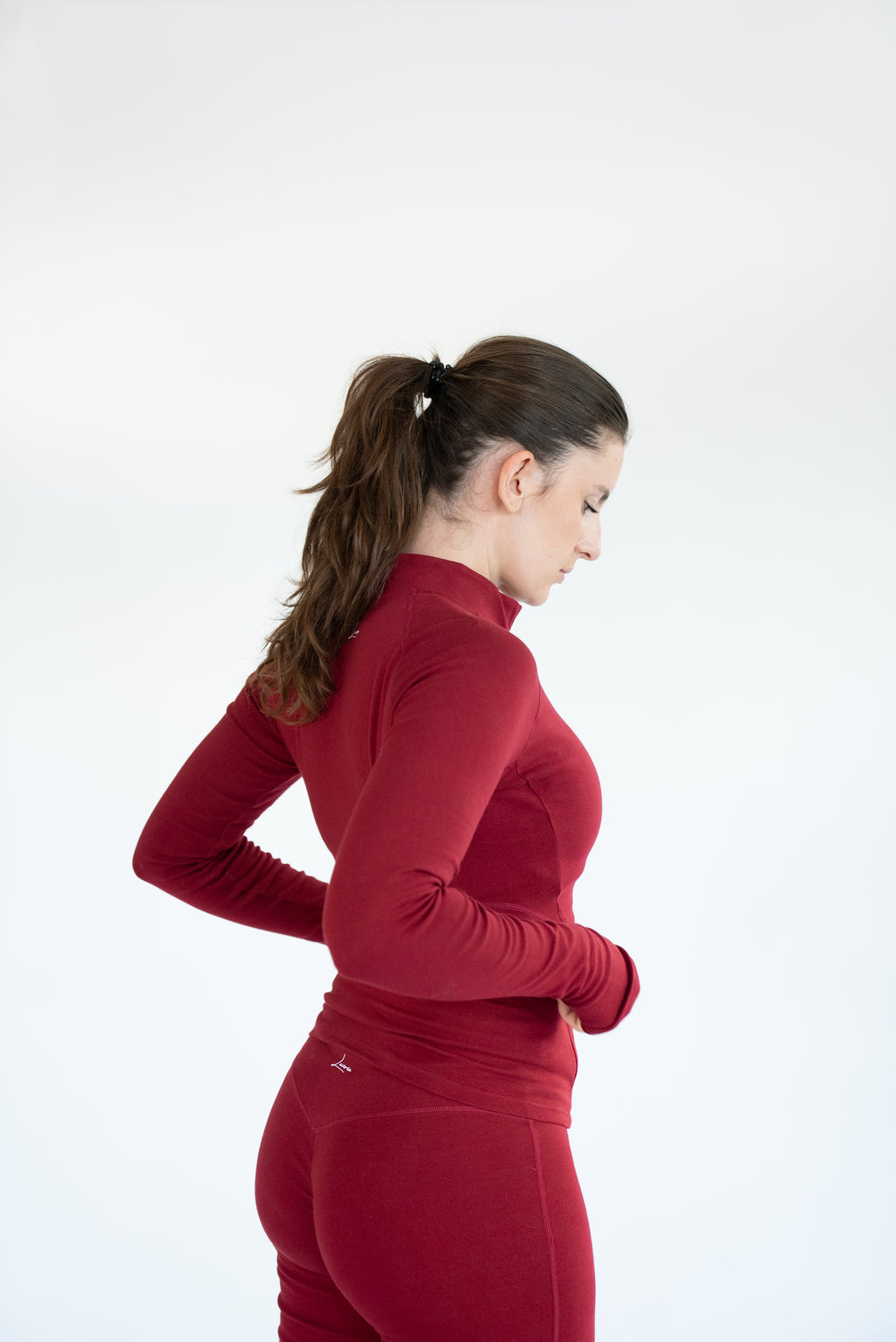 Lavoréa Training Jacket with Pockets in organic cotton, detail of the fabric