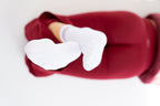 Lavoréa Pilates Cushioned Grip Socks in Burgundy, close view of the grip sole