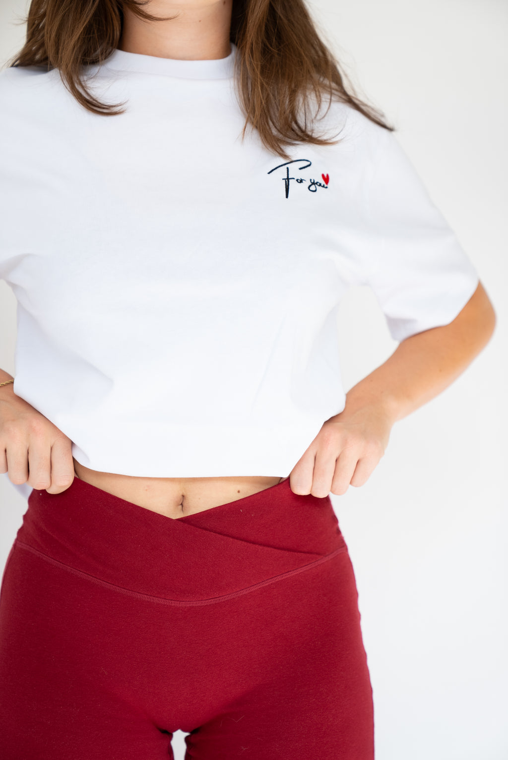 MoNa The Label slightly oversized white T-shirt in heavyweight organic cotton