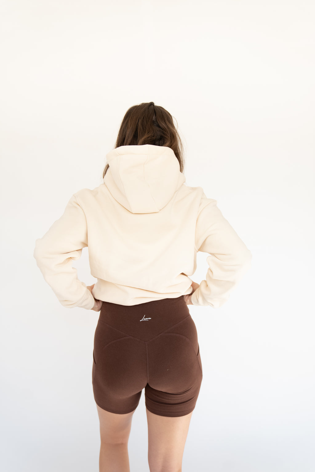 MoNa The Label oversized beige hoodie in heavyweight organic cotton, view 5