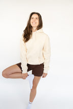 MoNa The Label oversized beige hoodie in heavyweight organic cotton, view 4